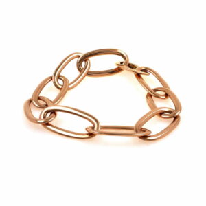 PULSERA O/ROSA ANILLAS GRANDES