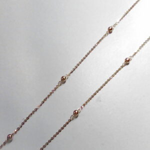 CADENA O/A BOLITAS 42CM+EXT 3 CM