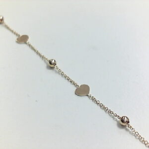 PUL. O/A CADENA CORAZONES Y BOLITAS
