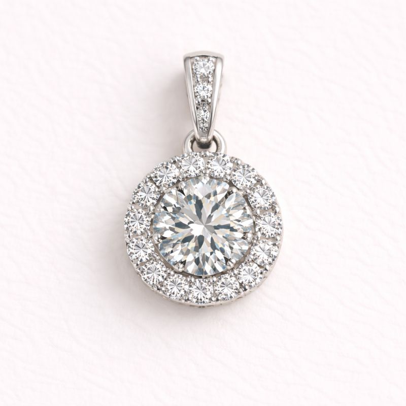 COLGANTE CON BRILLANTE Y/O PIEDRA FINA