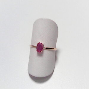 AN. RUBI O/A TALLA OVAL GRAPA