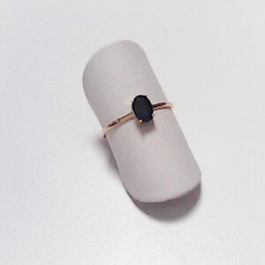 AN. ZAFIRO AZUL TALLA OVAL O/A GRAPA