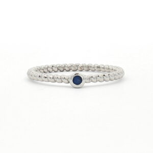 ZAFIRO ANILLO O/B BOLITAS