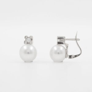 TU/YO BRI. 0.11 Ct GRAPA CUAD PERLA 9MM