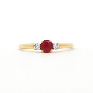 AN. BRI. 0.09 Ct + RUBI 0.328 Ct O/A