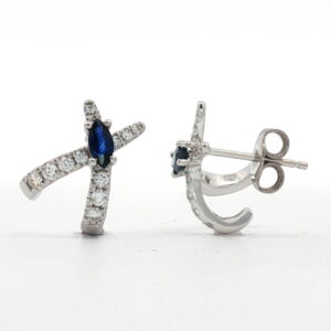 PTE. BRI. 0.34 CT+ ZAFIRO AZ 0.27 CT O/B