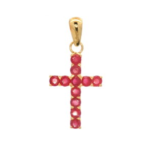 CRUZ O/A RUBIS 10X16 MM 750