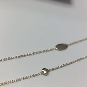 COLLAR DISCOS Y ELIPSES 80 CM O/A 9 KTS