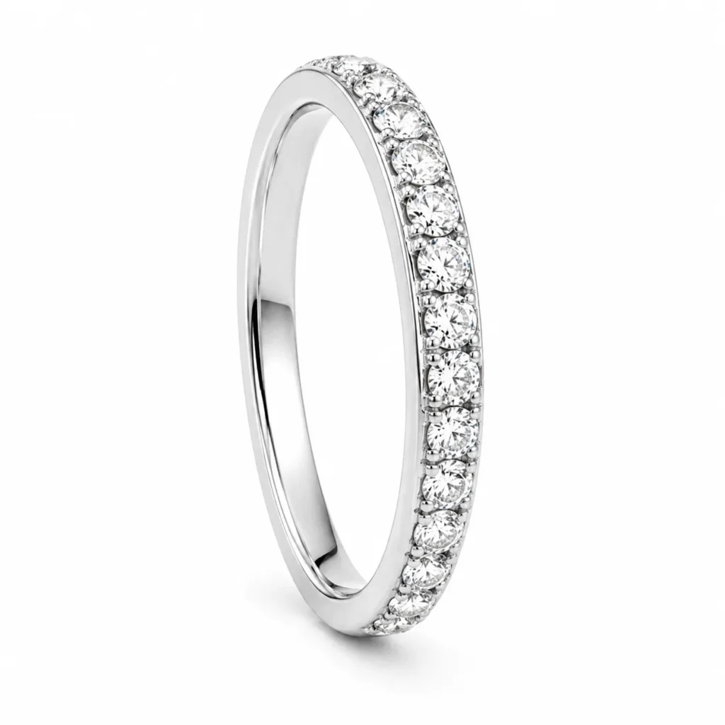 ANILLO ORO BLANCO BRILLANTES
