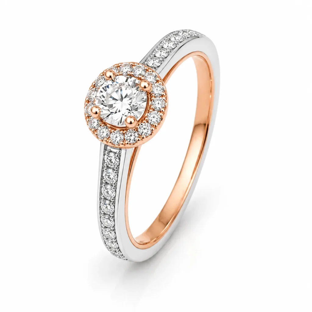 ANILLO BICOLOR BRILLANTES