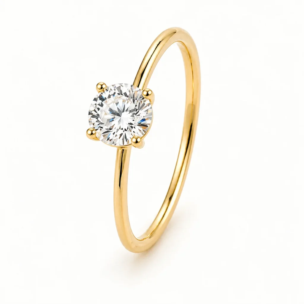 ANILLO ORO AMARILLO CIRCONITAS