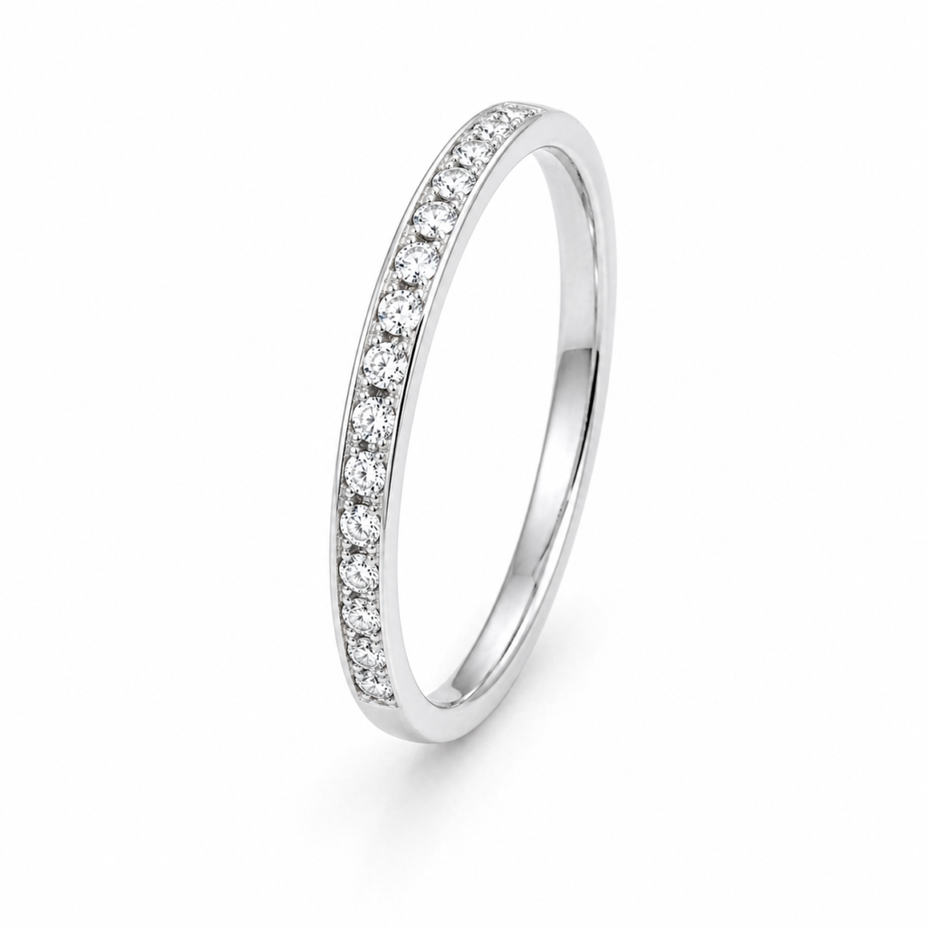 ANILLO ORO BLANCO CIRCONITAS