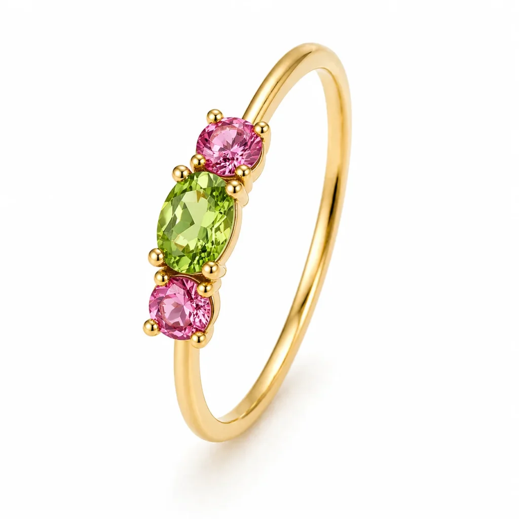 ANILLO PIEDRAS COLOR