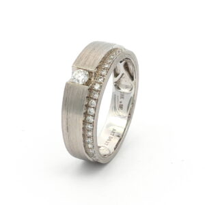 ANILLO OB MATE 1BRI 0,17+0,08 CT 1/2 ARO