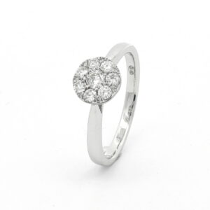 AN OB ROSETON  BRILL. 0.35 CT