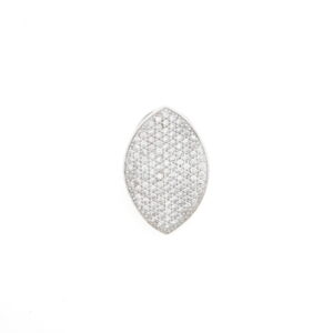 COL OB  1 CT PAVE OVAL