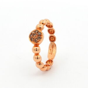 AN.OROSA  BRI. 0.12CT BROWN PAVE