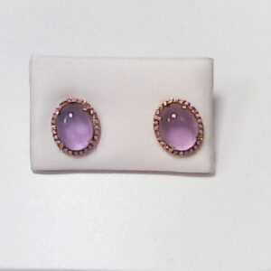 PTES. O/A CABUCHON PIEDRA COLOR LILA