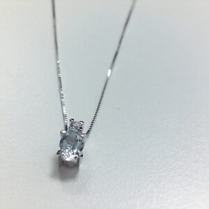 GAR. AGUAMAR. 0.42CT + BRI. 0.03 KT O/B