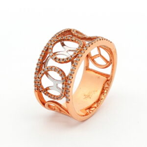 AN. BRI. 0.43 KTS BICOLOR ROSA CIRCULOS