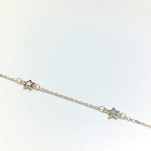 PUL. O/A ESTRELLAS ESMALTE BCO/AZUL