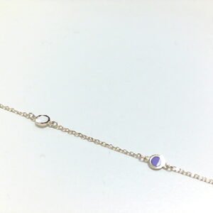 PUL. O/A CIRCULOS ESMALTE BCO/ LILA