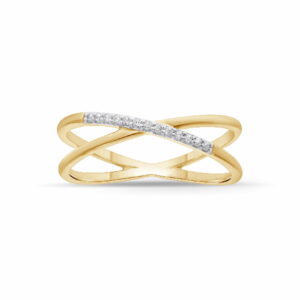 AN. OA BRILL 0.07 Ct 2 BANDAS CRUZADAS