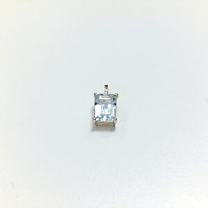 COLG. AGUAMARINA 7X5 MM O/A