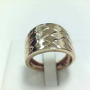 ANILLO O/A ANCHO GRABADO ROMBOS