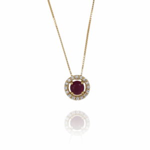 GA. BRI. 0.082 CT+ RUBI 0.32 CT O/A 42+3