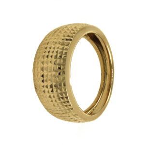 ANILLO O/A TALLADO CUADRITOS