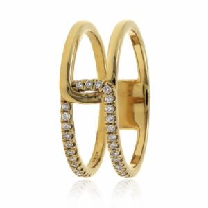 AN. BRILL. 0.14 Ct O/A DOS BANDAS