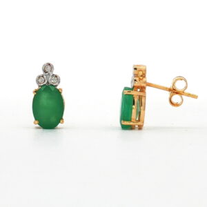 GAR. BRI. 0.02 Ct + ESMERALDA OVAL