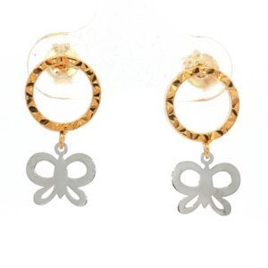 PTE. BICOLOR ARO TALLADO MARIPOSA