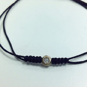 PUL. BRI. 0.03 Ct CHATON CON MACRAME O/A