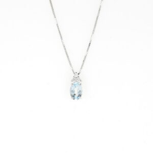 GAR. BRI. 0.06 Ct Y AGUAM. 0.71 Ct OVAL
