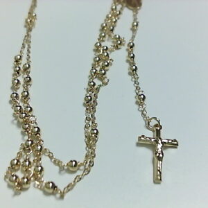 ROSARIO O/A BOLAS 3MM VG MILAGROSA 60CM