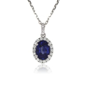 GAR. ZAFIRO 1.19 Ct + BRI. 0.13 Ct OVAL