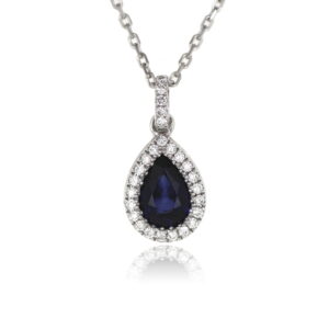 GAR. ZAFIRO LAGRIMA 0.84 + BRI.0.12 Ct