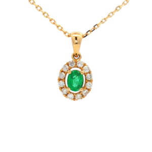 GA. BRI. 0.126 Ct + ESM. OV. 0.41 Ct O/A