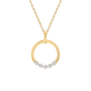 COLG. BRI. 0.15 Ct ARO + 5 PIEDRAS
