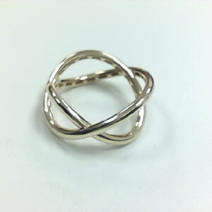 ANILLO O/A 2 BANDAS CRUZADAS