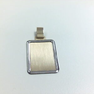 PLACA BICOLOR SATINADA 15 X 22 MM
