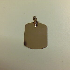 PLACA TIPO MILITAR O/A 15 X21 MM