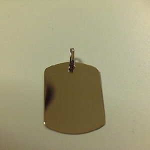 PLACA TIPO MILITAR O/A 16X24 MM