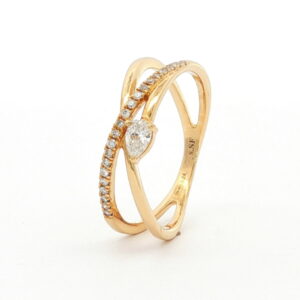 AN. B.0.15 Ct PERA + 0.10 Ct O/A CRUZADO