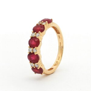 ANLL OA  8 BR. 0.21 Ct 5 RUBI 3.02 CT