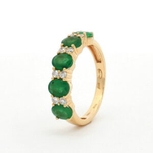 AN. BR. 0.21 Ct + ESMERALDA 1.65 Ct O/A