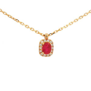 GA. BRI. 0.05 Ct + RUBI 0.22 Ct O/A