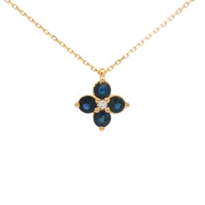 GA. BRI. 0.01 Ct + ZAFIRO 0.4 Ct O/A